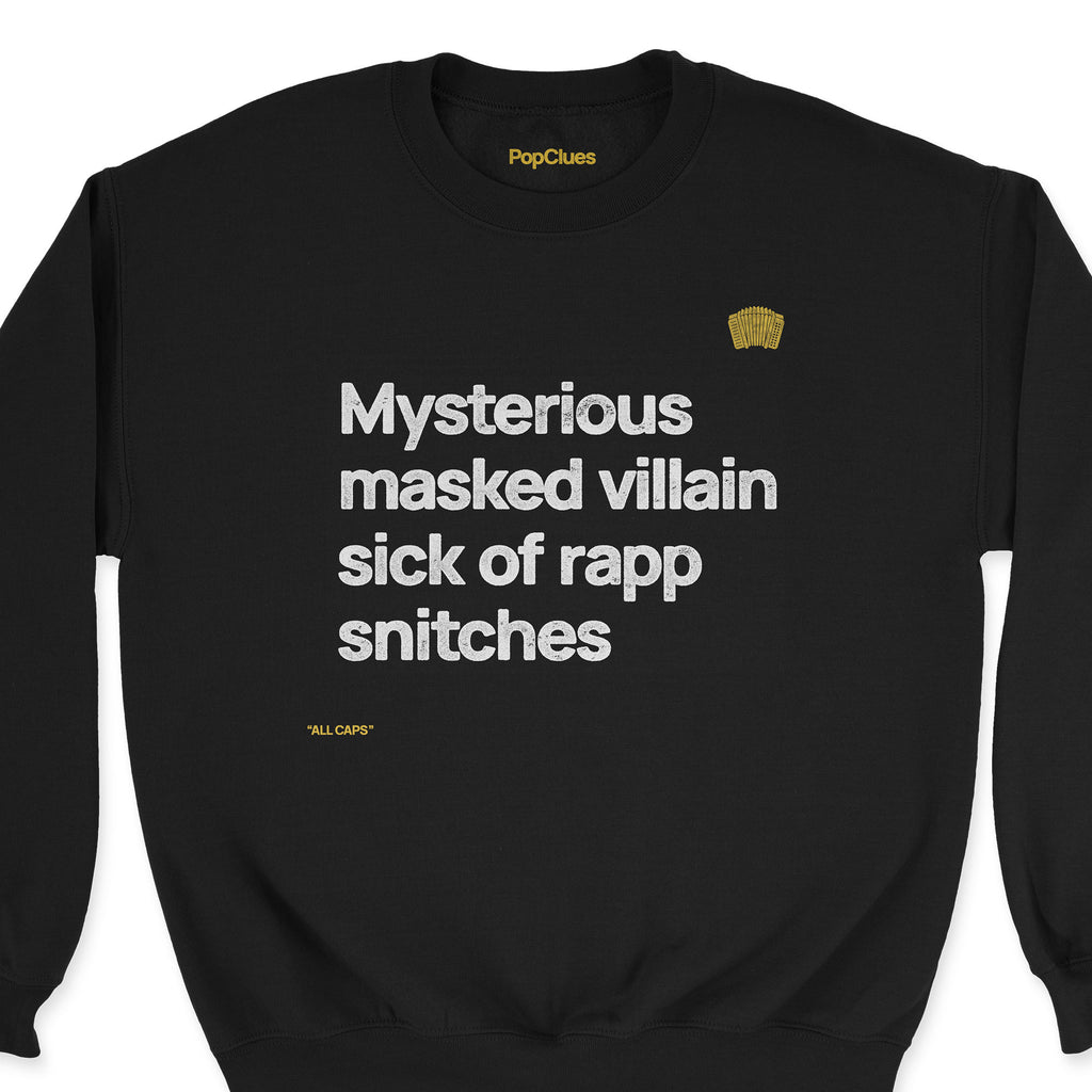 MF DOOM ”Masked Villain” crewneck