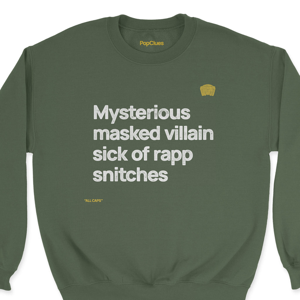 MF DOOM ”Masked Villain” crewneck