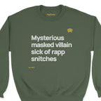 MF DOOM ”Masked Villain” crewneck