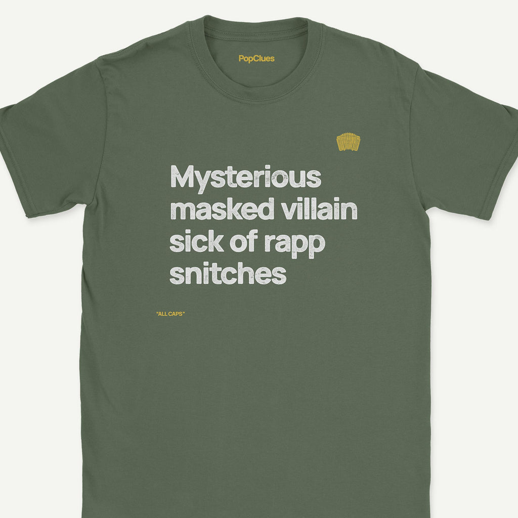 MF DOOM ”Masked Villain” shirt