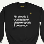 X-Files “Cryptids & Cover-Ups” crewneck