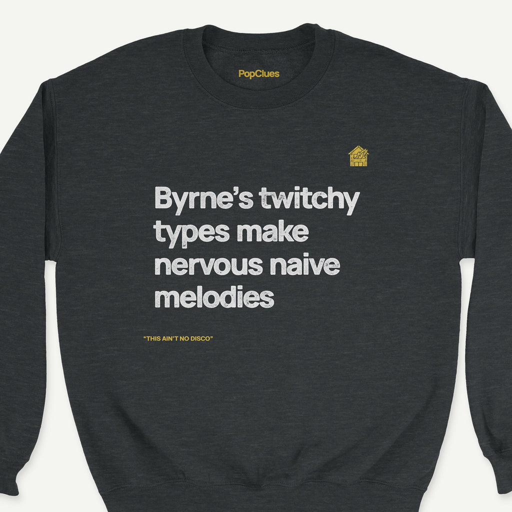 Talking Heads ”Twitchy Types” crewneck