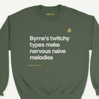 Talking Heads ”Twitchy Types” crewneck