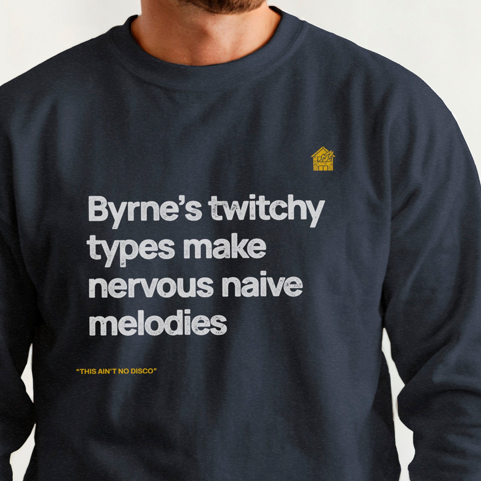 Talking Heads ”Twitchy Types” crewneck