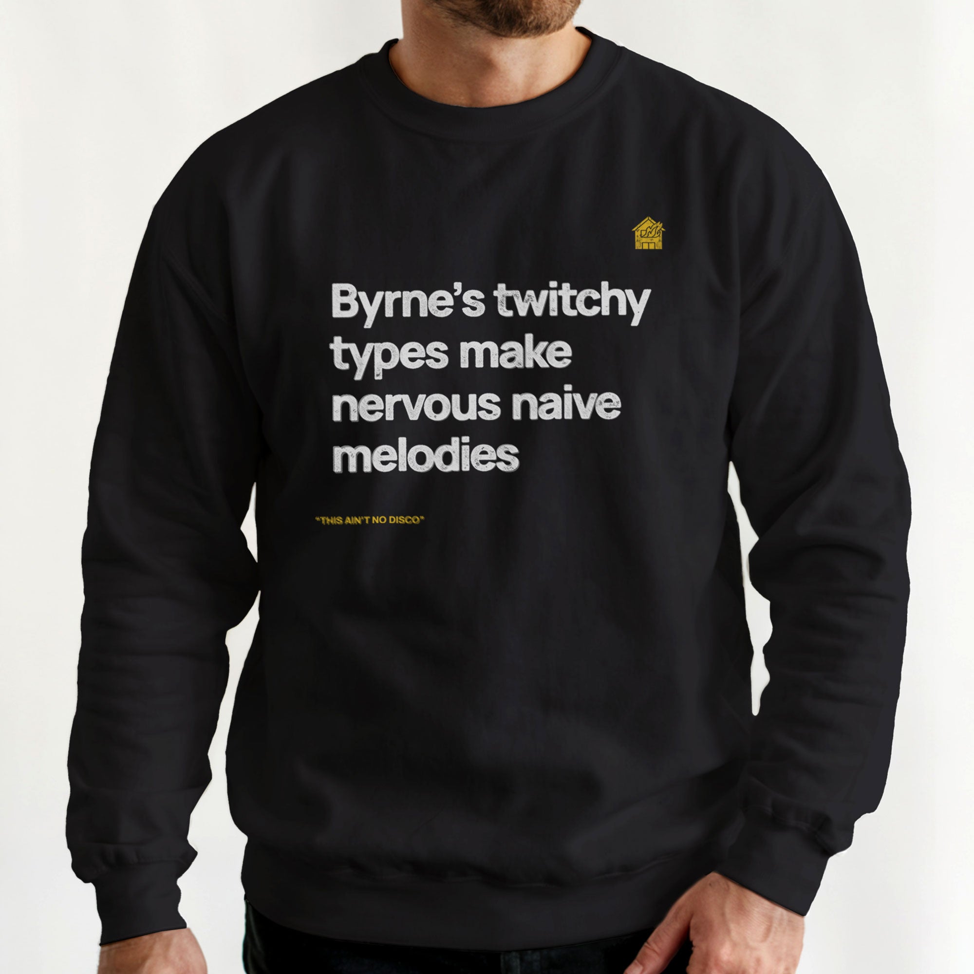 Talking Heads ”Twitchy Types” crewneck
