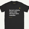 Talking Heads ”Twitchy Types” shirt